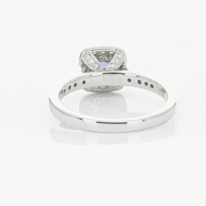 18ct White Gold .60ct Sapphire & Diamond Aurora Ring-Ring-Walker & Hall