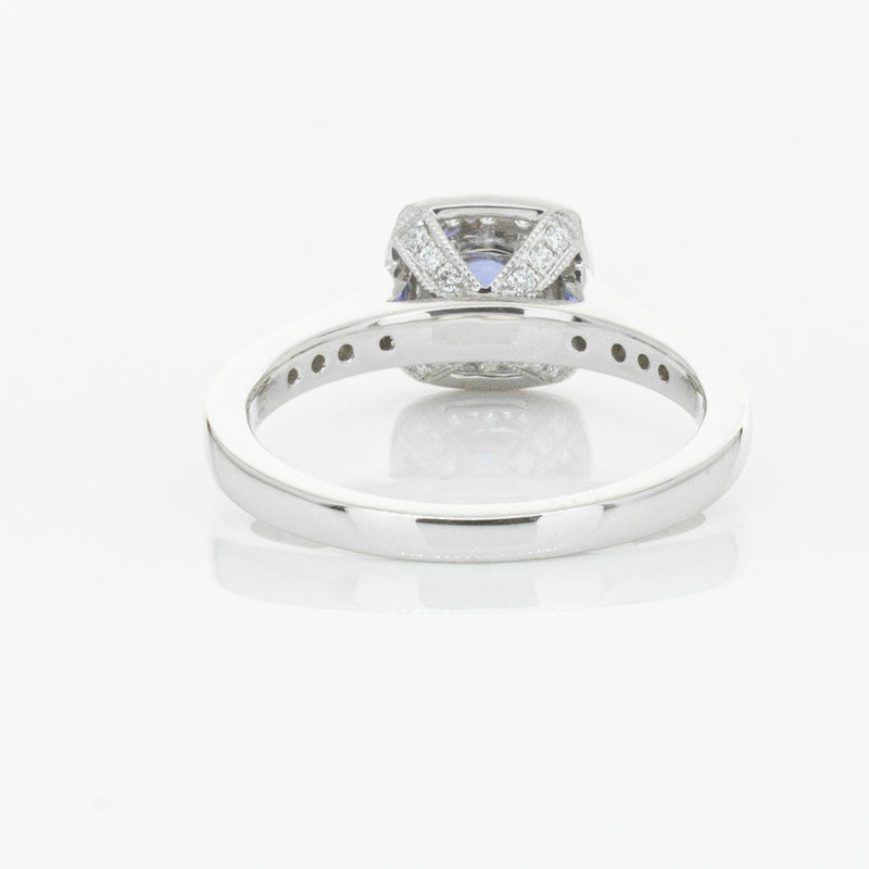 18ct White Gold .60ct Sapphire & Diamond Aurora Ring-Ring-Walker & Hall