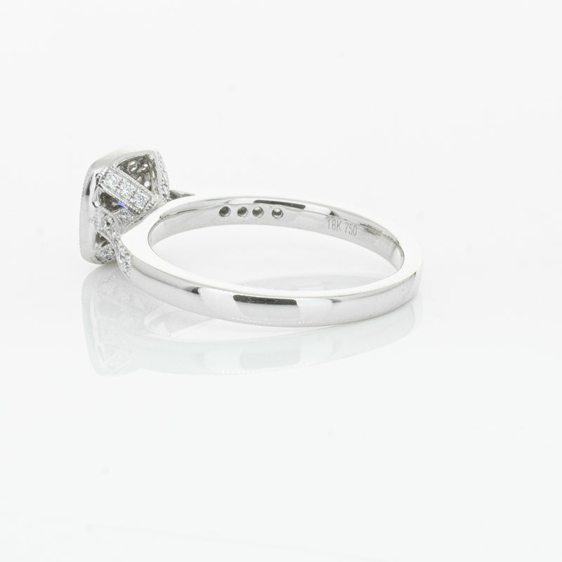 18ct White Gold .38ct Sapphire & Diamond Aurora Ring-Ring-Walker & Hall