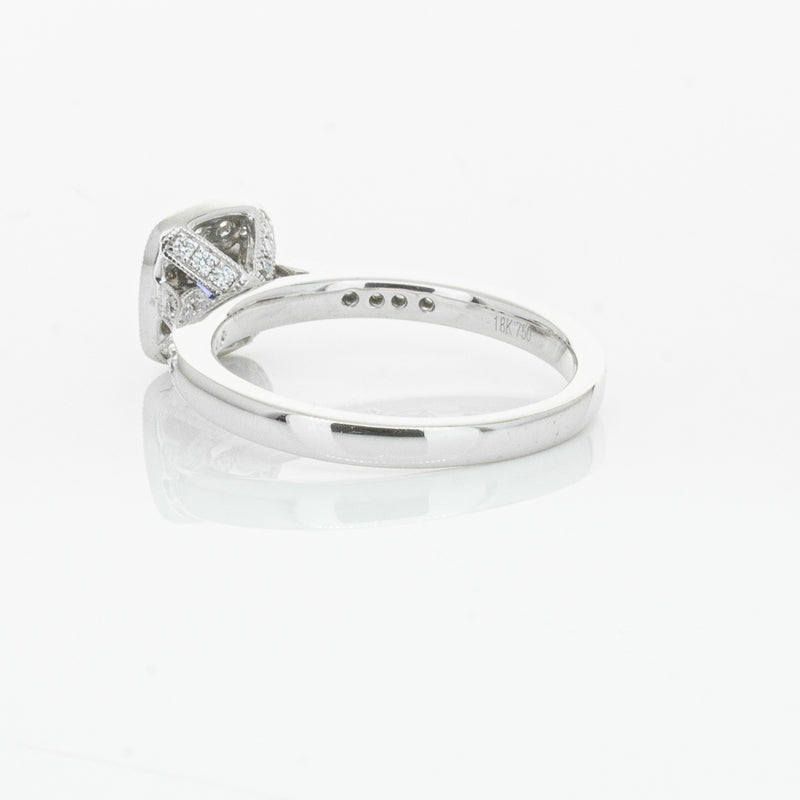 18ct White Gold .38ct Sapphire & Diamond Aurora Ring-Ring-Walker & Hall
