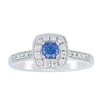 18ct White Gold .38ct Sapphire & Diamond Aurora Ring-Ring-Walker & Hall
