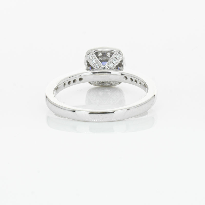 18ct White Gold .38ct Sapphire & Diamond Aurora Ring-Ring-Walker & Hall