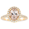 18ct Yellow Gold 1.79ct Morganite & Diamond Sierra Ring-Ring-Walker & Hall