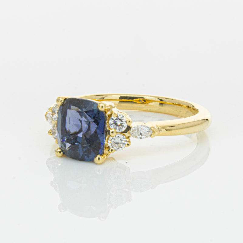 18ct Yellow Gold 2.26ct Sapphire & Diamond Oriana Ring-Ring-Walker & Hall