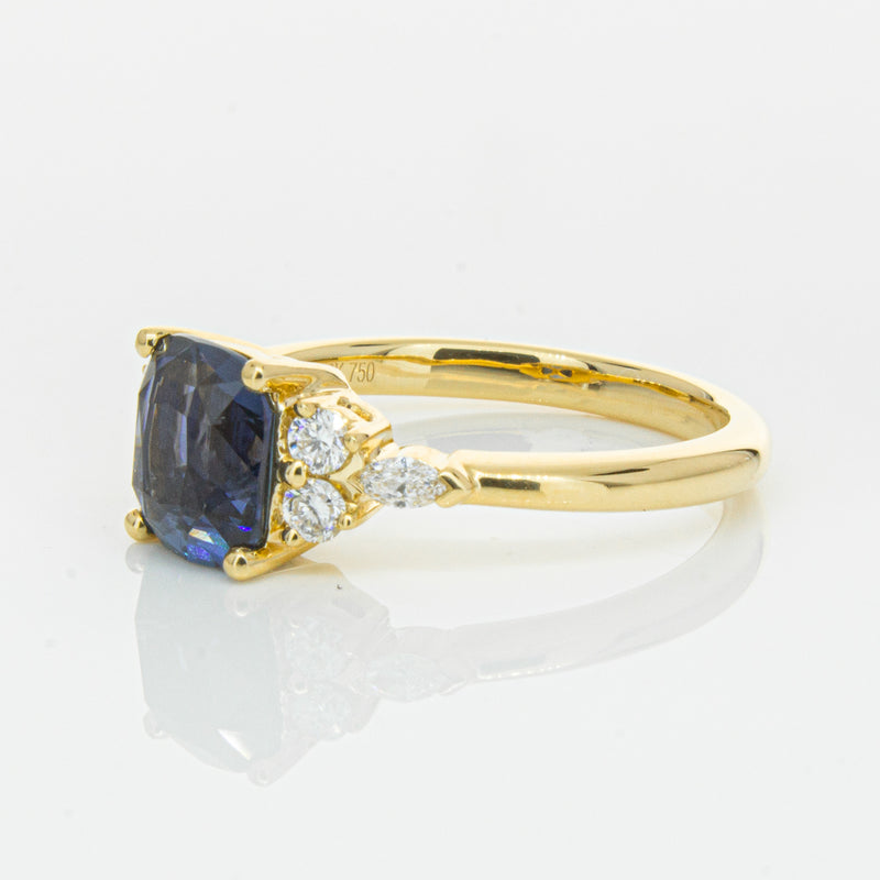 18ct Yellow Gold 2.26ct Sapphire & Diamond Oriana Ring-Ring-Walker & Hall