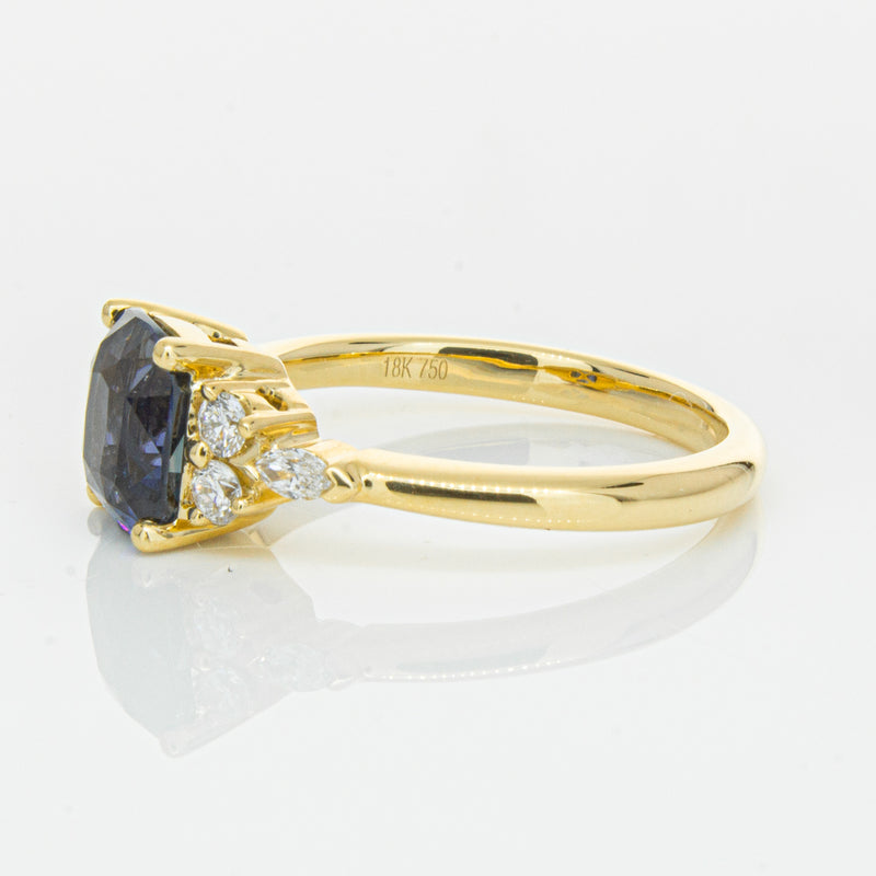 18ct Yellow Gold 2.26ct Sapphire & Diamond Oriana Ring-Ring-Walker & Hall