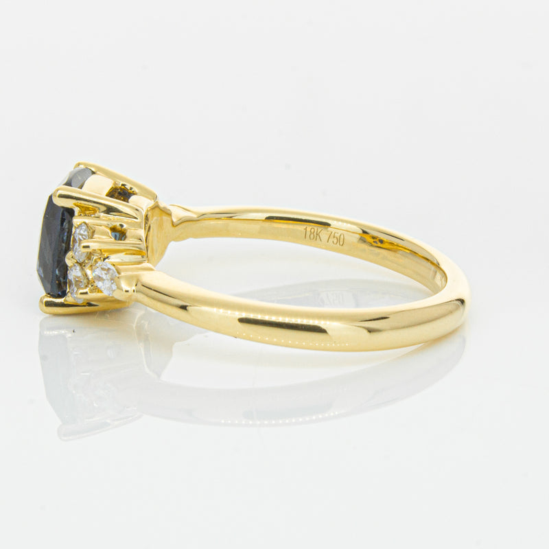 18ct Yellow Gold 2.26ct Sapphire & Diamond Oriana Ring-Ring-Walker & Hall