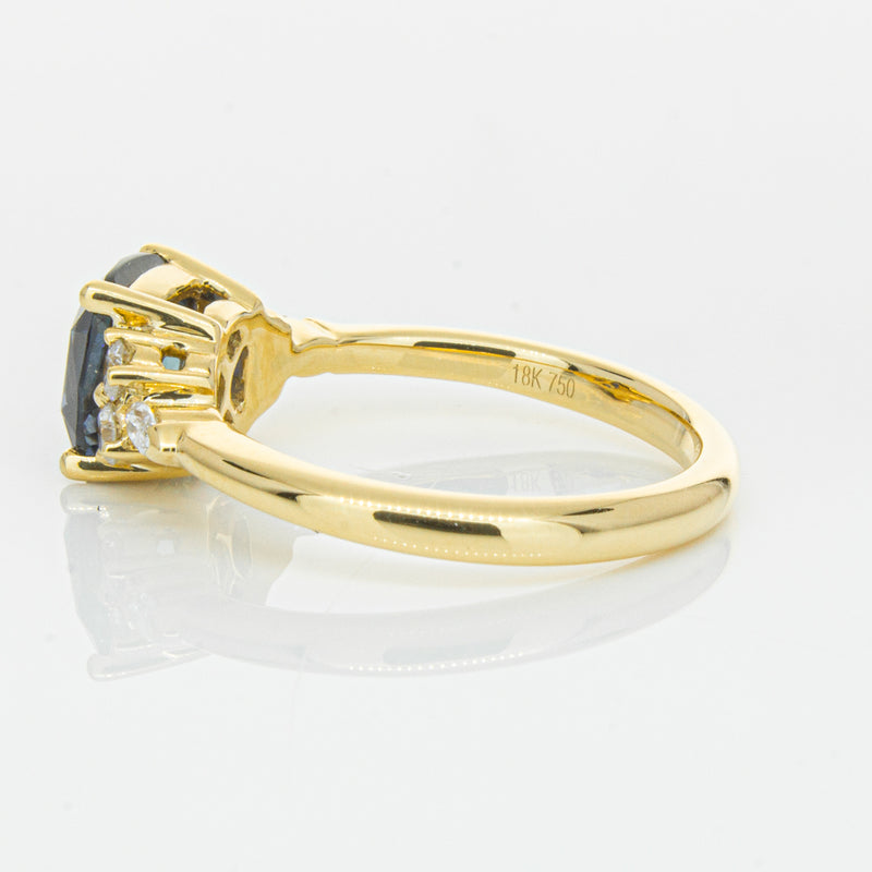 18ct Yellow Gold 2.26ct Sapphire & Diamond Oriana Ring-Ring-Walker & Hall