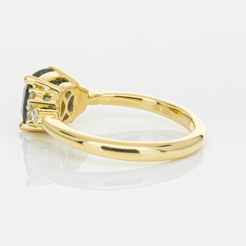 18ct Yellow Gold 2.26ct Sapphire & Diamond Oriana Ring-Ring-Walker & Hall