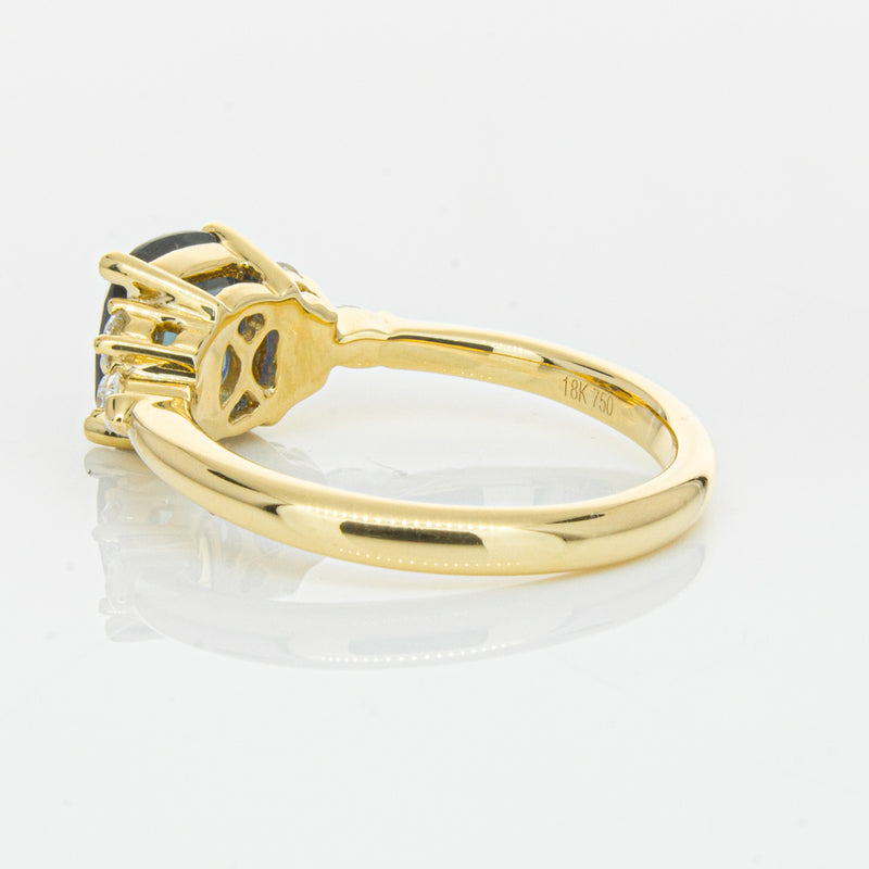 18ct Yellow Gold 2.26ct Sapphire & Diamond Oriana Ring-Ring-Walker & Hall