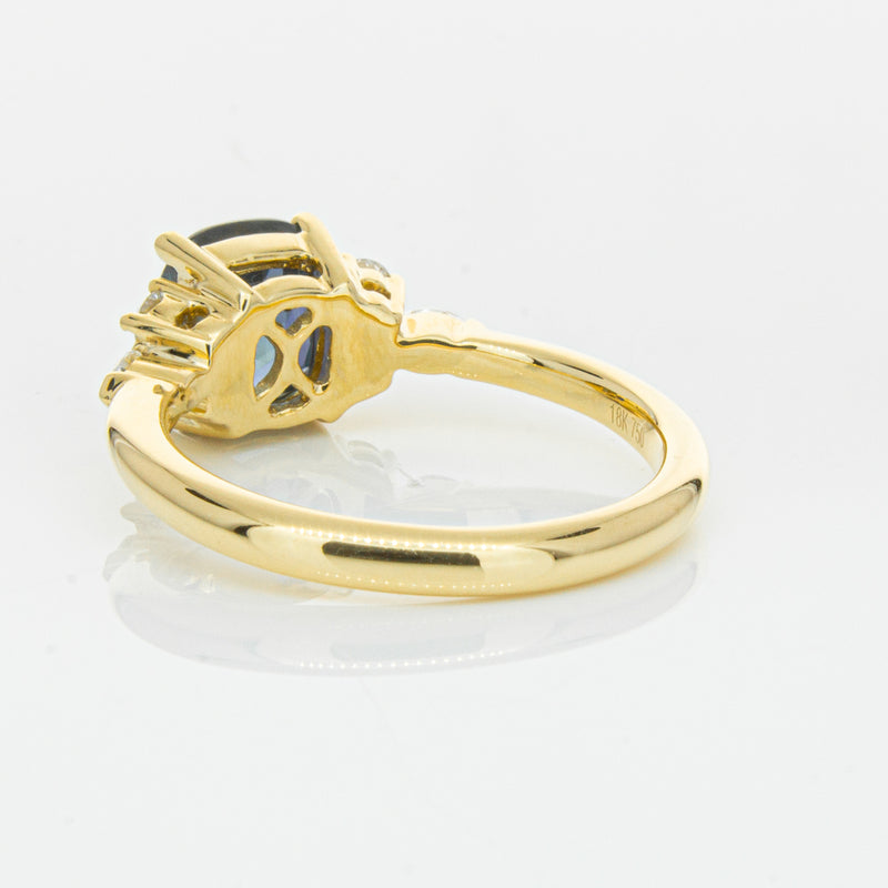 18ct Yellow Gold 2.26ct Sapphire & Diamond Oriana Ring-Ring-Walker & Hall