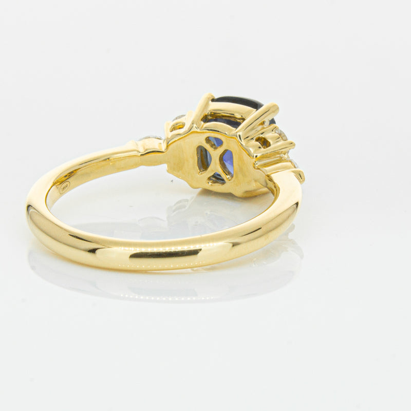 18ct Yellow Gold 2.26ct Sapphire & Diamond Oriana Ring-Ring-Walker & Hall