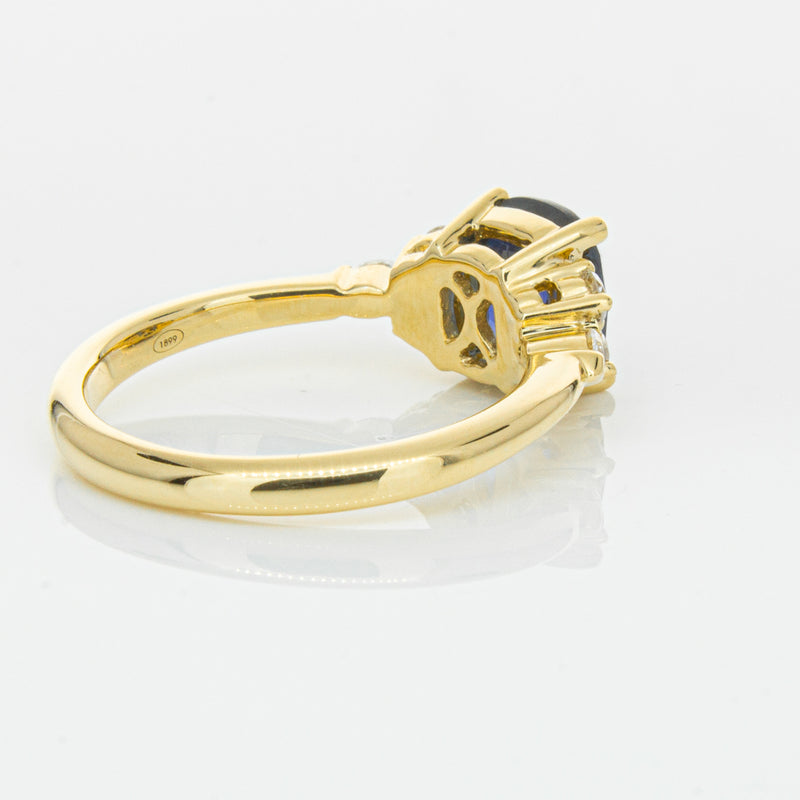 18ct Yellow Gold 2.26ct Sapphire & Diamond Oriana Ring-Ring-Walker & Hall