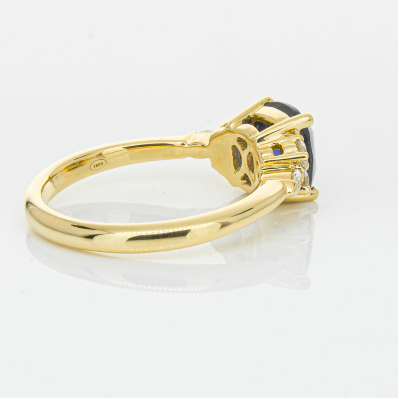 18ct Yellow Gold 2.26ct Sapphire & Diamond Oriana Ring-Ring-Walker & Hall