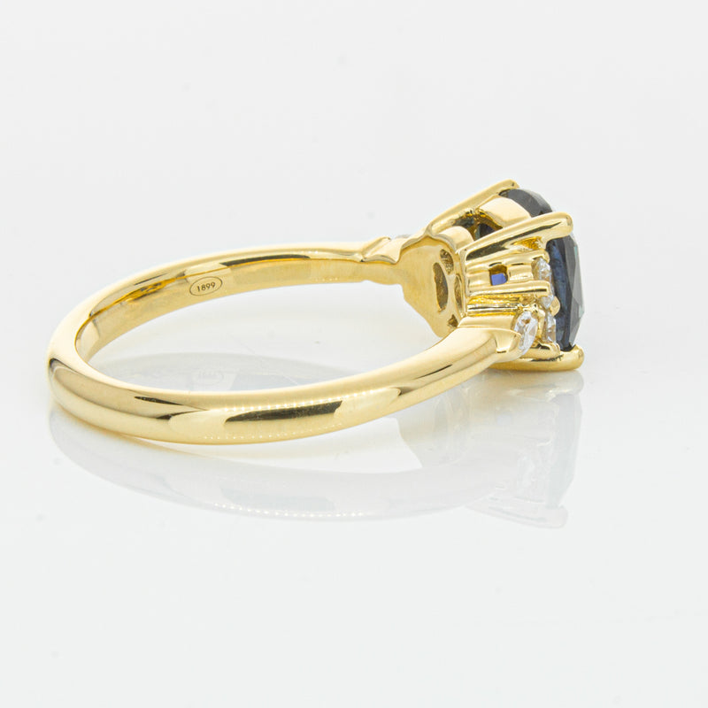 18ct Yellow Gold 2.26ct Sapphire & Diamond Oriana Ring-Ring-Walker & Hall
