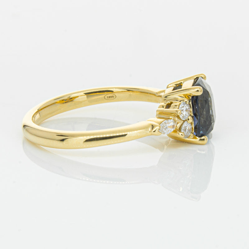 18ct Yellow Gold 2.26ct Sapphire & Diamond Oriana Ring-Ring-Walker & Hall