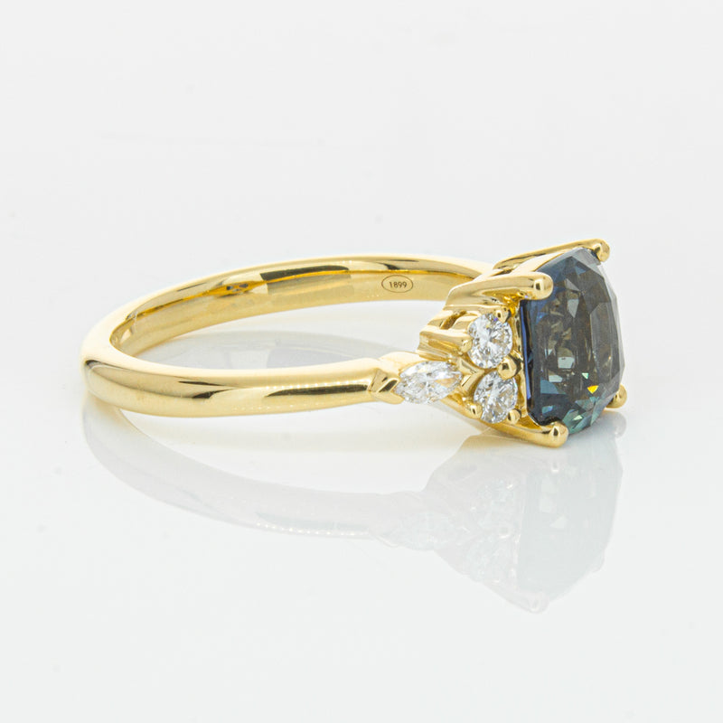 18ct Yellow Gold 2.26ct Sapphire & Diamond Oriana Ring-Ring-Walker & Hall