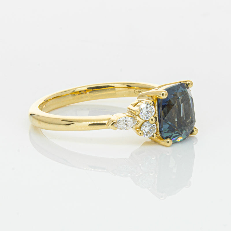 18ct Yellow Gold 2.26ct Sapphire & Diamond Oriana Ring-Ring-Walker & Hall