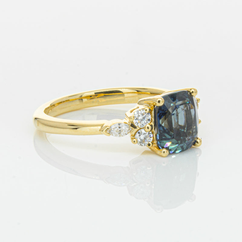 18ct Yellow Gold 2.26ct Sapphire & Diamond Oriana Ring-Ring-Walker & Hall