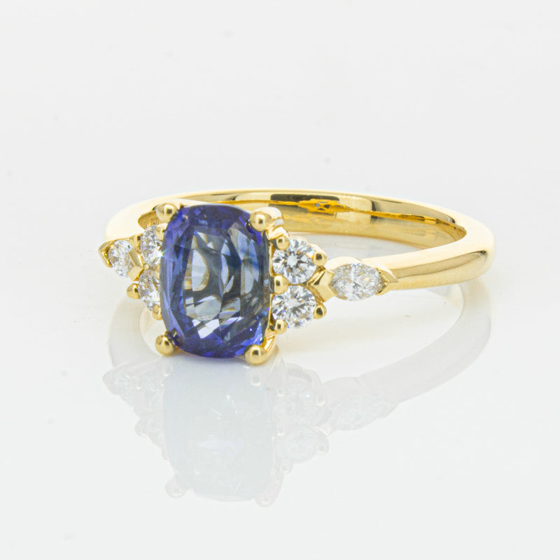 18ct Yellow Gold 2.01ct Sapphire & Diamond Oriana Ring-Ring-Walker & Hall