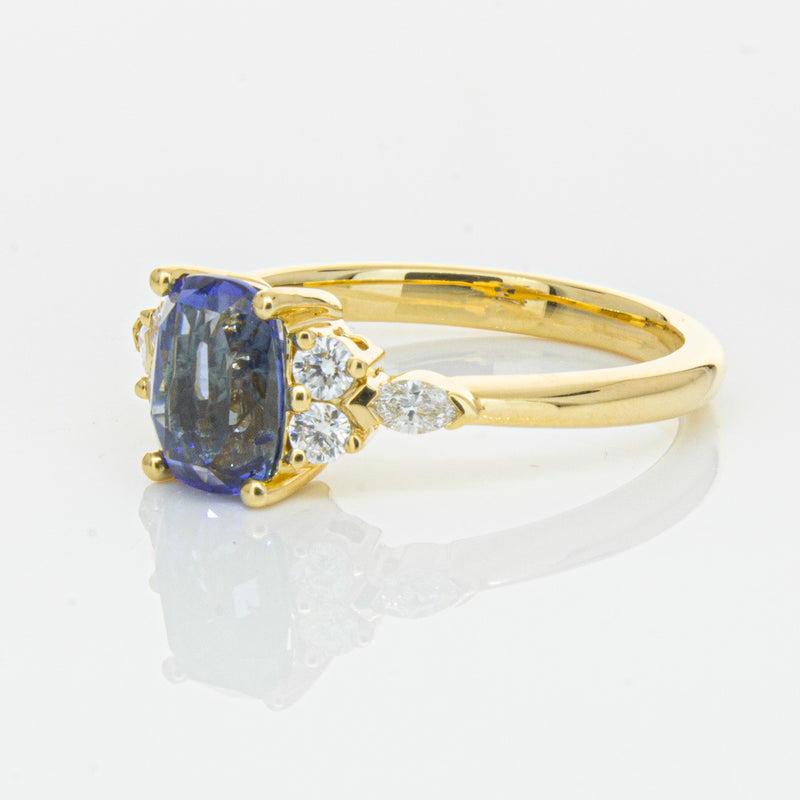 18ct Yellow Gold 2.01ct Sapphire & Diamond Oriana Ring-Ring-Walker & Hall