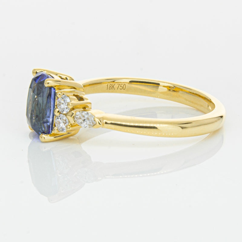 18ct Yellow Gold 2.01ct Sapphire & Diamond Oriana Ring-Ring-Walker & Hall