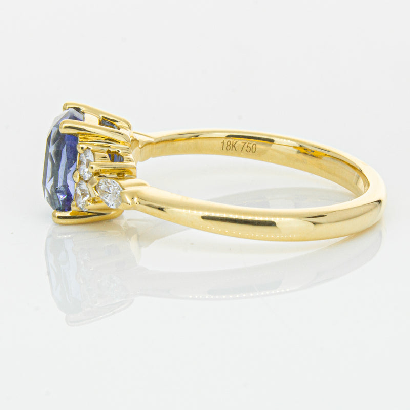 18ct Yellow Gold 2.01ct Sapphire & Diamond Oriana Ring-Ring-Walker & Hall
