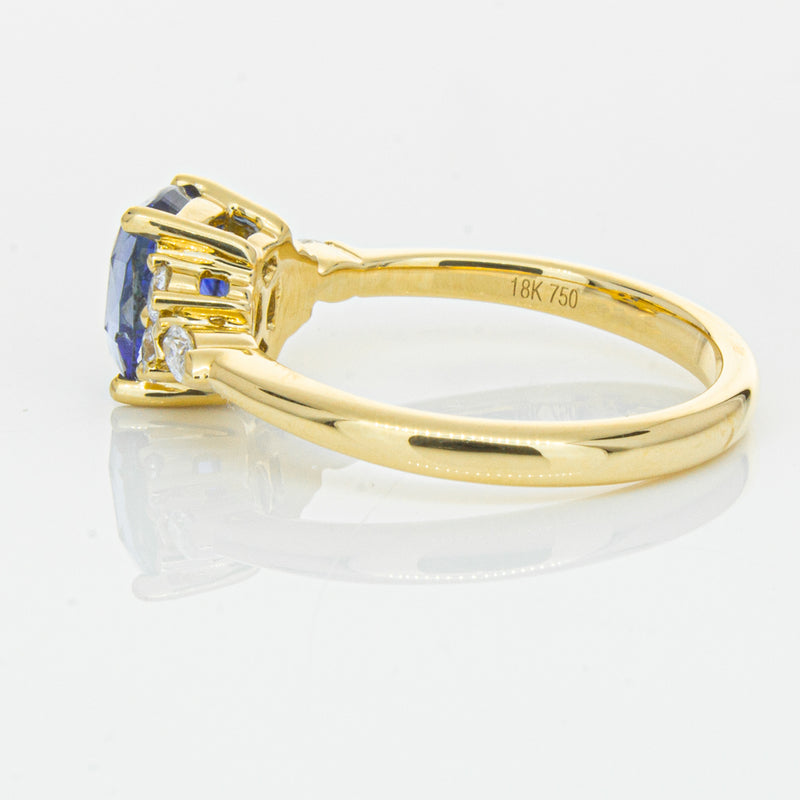 18ct Yellow Gold 2.01ct Sapphire & Diamond Oriana Ring-Ring-Walker & Hall
