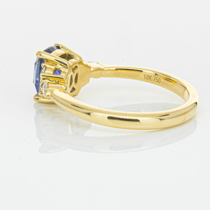 18ct Yellow Gold 2.01ct Sapphire & Diamond Oriana Ring-Ring-Walker & Hall