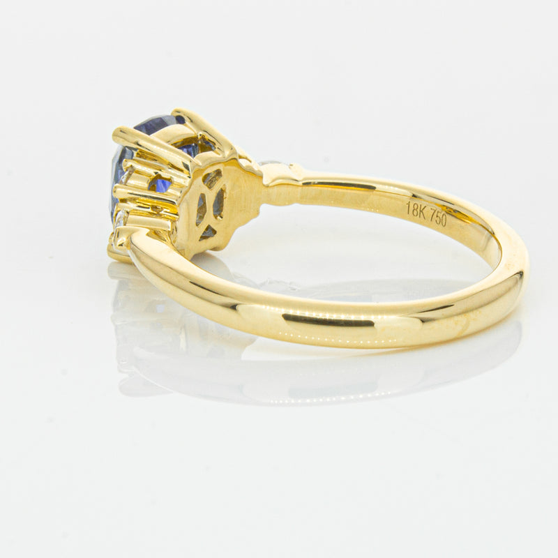 18ct Yellow Gold 2.01ct Sapphire & Diamond Oriana Ring-Ring-Walker & Hall