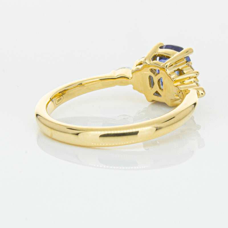 18ct Yellow Gold 2.01ct Sapphire & Diamond Oriana Ring-Ring-Walker & Hall