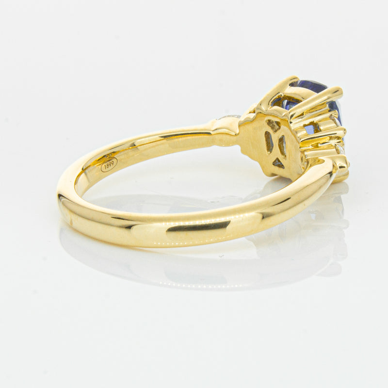 18ct Yellow Gold 2.01ct Sapphire & Diamond Oriana Ring-Ring-Walker & Hall