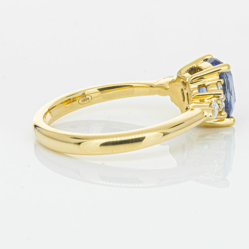 18ct Yellow Gold 2.01ct Sapphire & Diamond Oriana Ring-Ring-Walker & Hall
