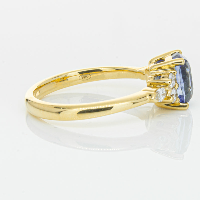 18ct Yellow Gold 2.01ct Sapphire & Diamond Oriana Ring-Ring-Walker & Hall