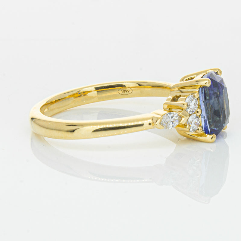 18ct Yellow Gold 2.01ct Sapphire & Diamond Oriana Ring-Ring-Walker & Hall