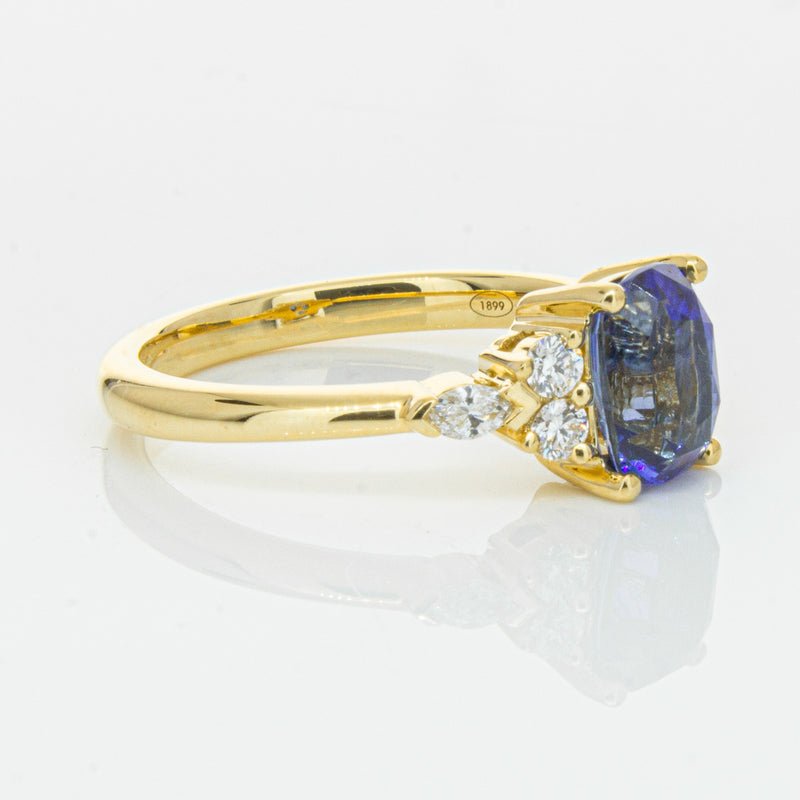18ct Yellow Gold 2.01ct Sapphire & Diamond Oriana Ring-Ring-Walker & Hall
