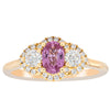 18ct Yellow Gold .59ct Pink Sapphire & Diamond Posie Ring-Ring-Walker & Hall