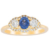 18ct Yellow Gold .54ct Sapphire & Diamond Posie Ring-Ring-Walker & Hall