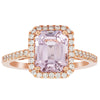 18ct Rose Gold 2.70ct Kunzite & Diamond Ring-Ring-Walker & Hall