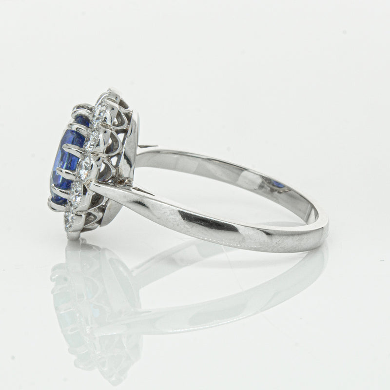 Deja Vu Platinum 2.23ct Sapphire & Diamond Ring-Ring-Walker & Hall