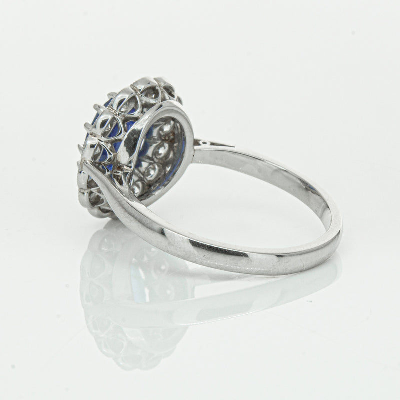 Deja Vu Platinum 2.23ct Sapphire & Diamond Ring-Ring-Walker & Hall