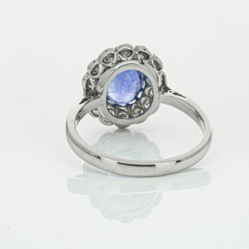 Deja Vu Platinum 2.23ct Sapphire & Diamond Ring-Ring-Walker & Hall