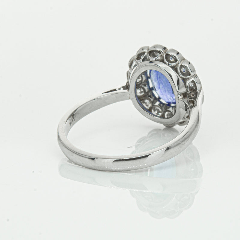 Deja Vu Platinum 2.23ct Sapphire & Diamond Ring-Ring-Walker & Hall