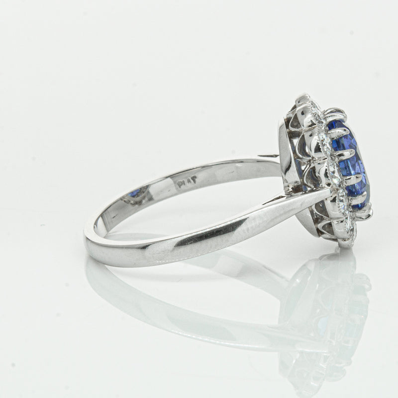 Deja Vu Platinum 2.23ct Sapphire & Diamond Ring-Ring-Walker & Hall