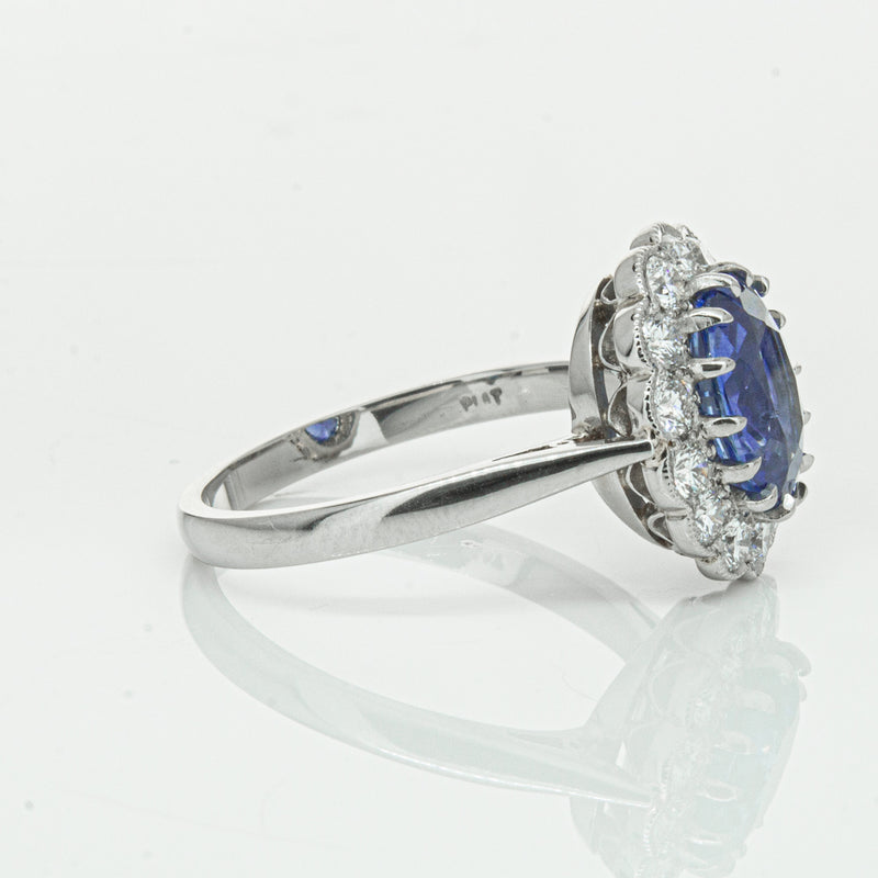Deja Vu Platinum 2.23ct Sapphire & Diamond Ring-Ring-Walker & Hall