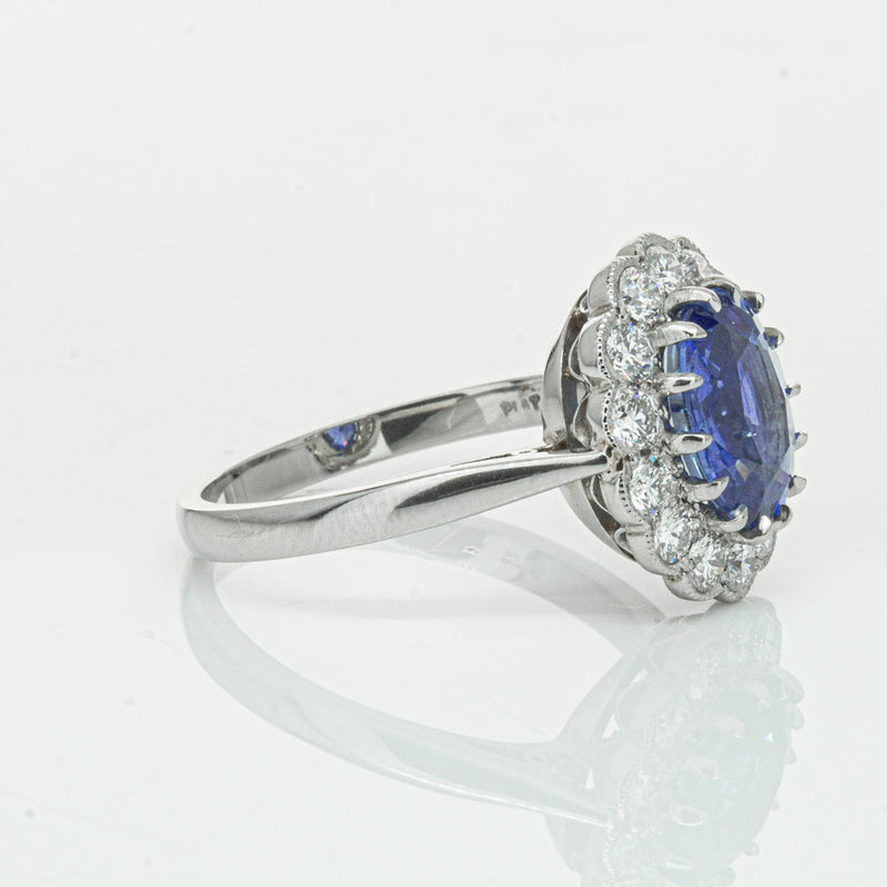 Deja Vu Platinum 2.23ct Sapphire & Diamond Ring-Ring-Walker & Hall