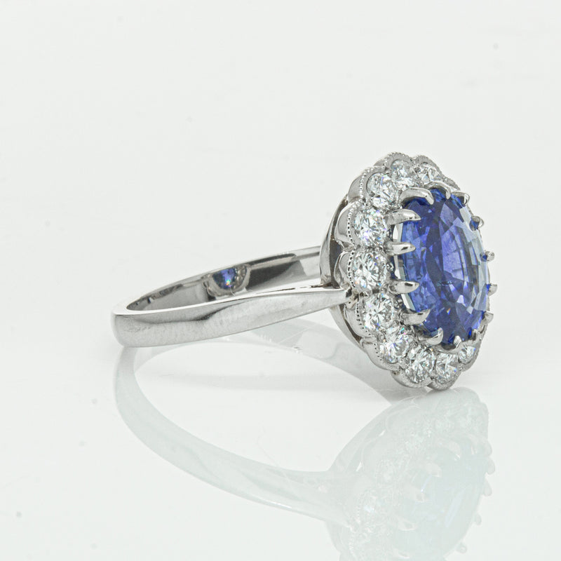 Deja Vu Platinum 2.23ct Sapphire & Diamond Ring-Ring-Walker & Hall