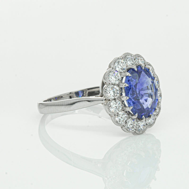 Deja Vu Platinum 2.23ct Sapphire & Diamond Ring-Ring-Walker & Hall