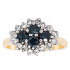 Deja Vu 18ct Yellow Gold 1.00ct Sapphire & Diamond Ring-Ring-Walker & Hall