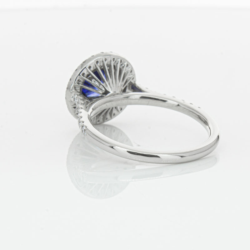 Deja Vu Platinum .88ct Sapphire & Diamond Ring-Ring-Walker & Hall